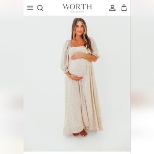 Worth Collective Cream Maxi Dress
